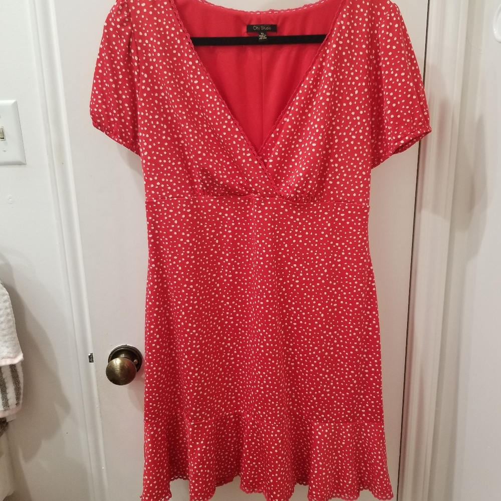 Red summer Dress- stretch